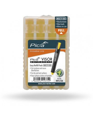 Pica Visor Permanent Refills 991 YELLOW