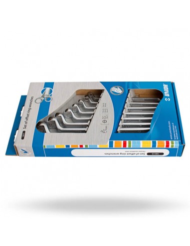 Set of Offset Ring Wrenches in Carton Box