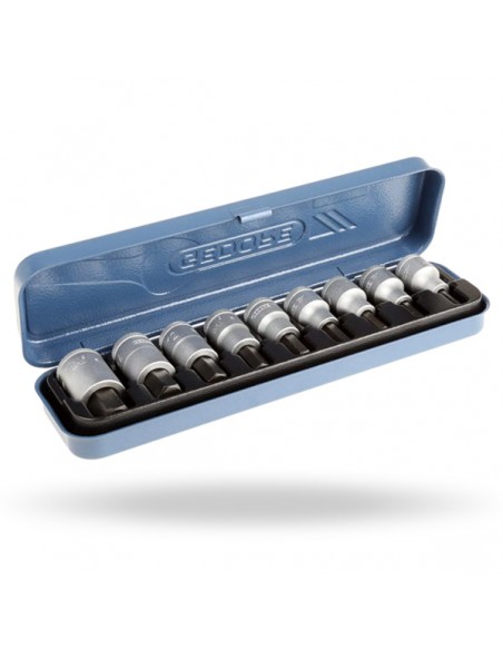 Socket Set In 19 PM 9 Piece , 1/2" In square Drive GEDORE 6156250