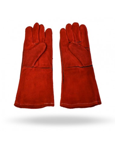 Γάντια Ηλεκτροσυγκολλητή Ενισχυμένα Κόκκινα 14"