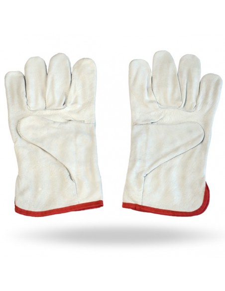 Leather Gloves BORDATO white