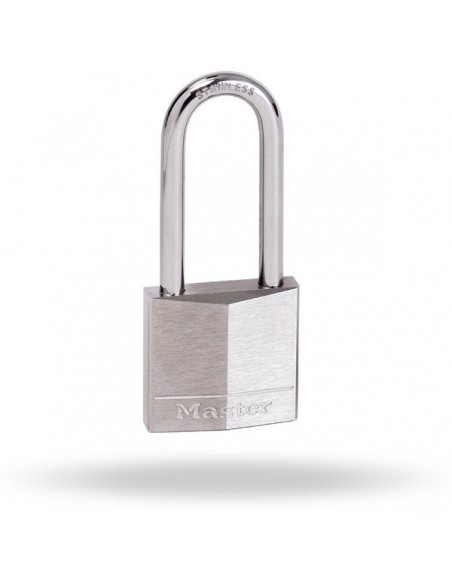 Nickel Plated Solid Brass Padlock 30-40mm Wide with Long Shackle  Master Lock