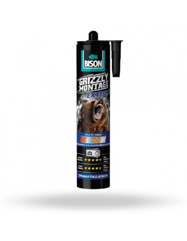 Construction Adhesive Grizzly Montage Extreme Bison 435g