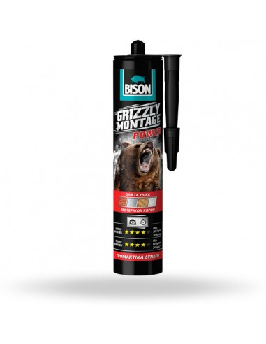 Construction Adhesive Grizzly Montage Power Bison 370g