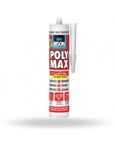 Kόλλα Poly Max Crystal Express Bison 300g