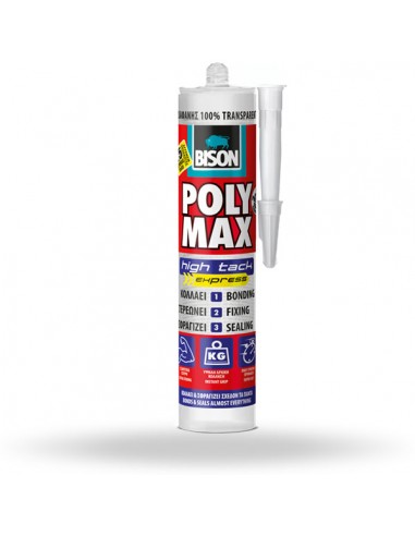 Assembly Adhesive Poly Max Crystal High Tack Express Bison 300g
