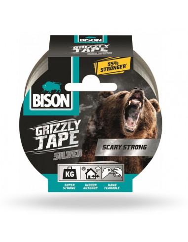 Grizzly Tape Bison GREY 50mmX10m