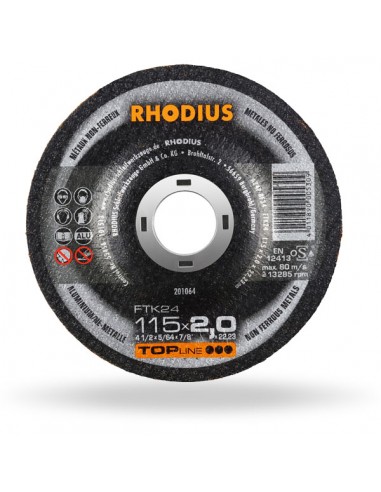 Δίσκος Κοπής Αλουμινίου FTK24 Rhodius 125x2